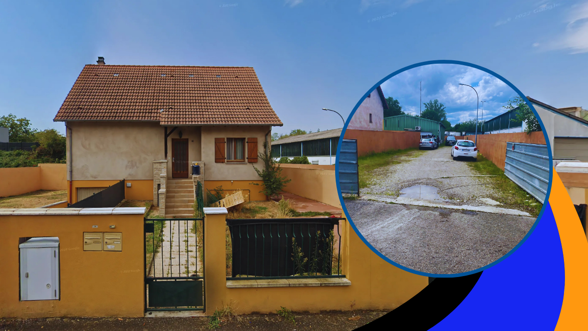 Un bien d’une superficie de 1700m2 (une maison de 2 appartements séparés, un entrepot de 200 m2 et un terrain constructible) situé à Lingolsheim, une commune de l'Eurométropole de Strasbourg. Acce